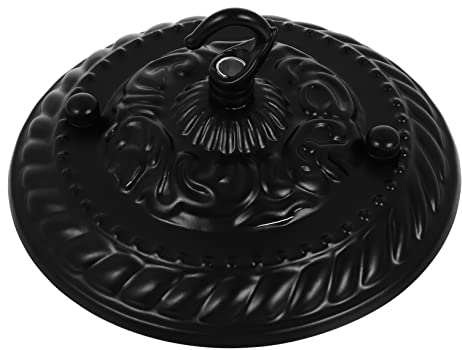 DOITOOL Retro Pendelleuchte Platte Mit Haken Baldachin Geprägtes Muster Deckenleuchte Für Pendelleuchten Deko-aufhänger Und Kronleuchter