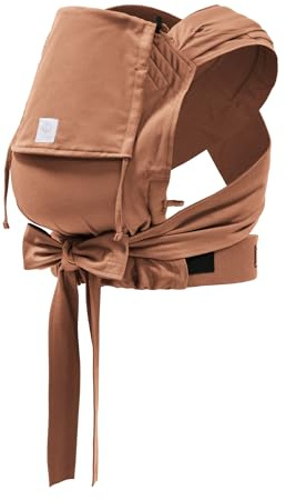 Stokke Limas Carrier, Terracotta (OCS) - Newborn Half-Buckle Baby Carrier - Three Carrying Options - Safe from Birth & Up to 15 kg