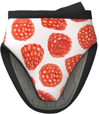 Modello Lampone, Mini guanti da forno in silicone, guanti da forno da cucina antiscivolo resistenti al calore