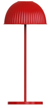 MagiDeal Tischlampe, LED-Schreibtischlampe, Augenschutzbeleuchtung, wiederaufladbare Nachtlampe, Tischleuchte für Arbeitszimmer, Schlafzimmer, Zuhause, Café, Rot