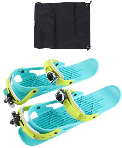 Ski Shoes, Ski Skates, 38.5x11.8cm/15.16x4.65in Adjusable 30-38 Size Skiboards Attach to Skis Boots with Storage Bag for Downhill Slopes Winter Sports (Colorful)