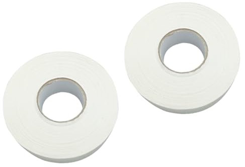 Supvox 2 Stück Eishockeyschläger-Tape rutschfeste Hockeyschläger-ummantelung Wasserdichtes Baumwoll-Band Für Training Und Sport Weiß