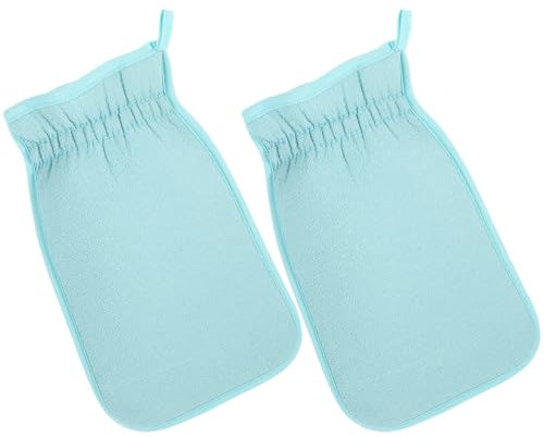 DRESSOOS Doppelseitige Badehandschuhe Peeling-duschschrubber Für Erwachsene Tiefenreinigende Weichmachende Badehandschuhe