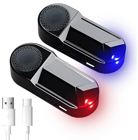 JinRui-T 2 LED a energia solare per auto, luce di avvertimento antifurto lampeggiante, luce LED di sicurezza, misure antifurto, porta USB