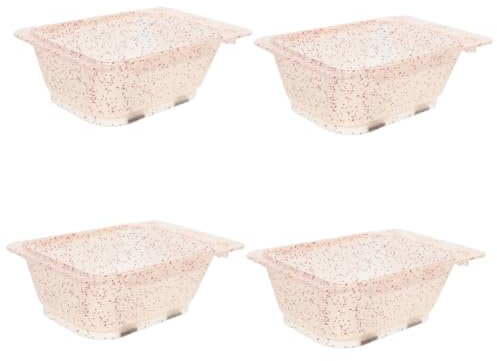 SHERCHPRY 4 Piezas Tazón De Tinte Para El Cabello Spa Tazón Para Mezclar Tinte Para El Cabello Bochas Bonito Tinte Para El Cabello Temporario Tazón Para El Cabello Bol El Plastico Rosa