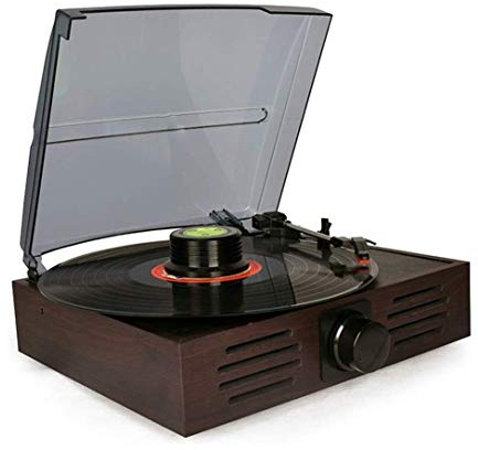 ZJFHEYUO Vinyl Playerge,Record Player Turntable Wireless Portable Lp Phonograph 3-Speed Belt-Drive Turntable Record Player To Receive O Multi-Function Player Radio Gramophone