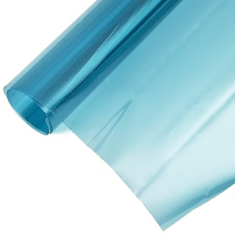 VLT 68% Himmelblaue Tönungsfolie für Auto-Seitenscheiben, PET Scheiben Folie scheibentönungsfolie Auto, Sonnenschutzfolien (50 x 300 cm)