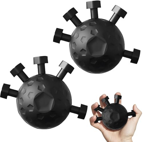 2 Pezzi Finger Grip Trainer, Allenatore del Muscolo Della Mano, Allenamento Avambraccio, Grip Trainer, Formazione Avambraccio Attrezzature, Adatto per Atleti, Pugili, Allenamento Muscolare a Mano