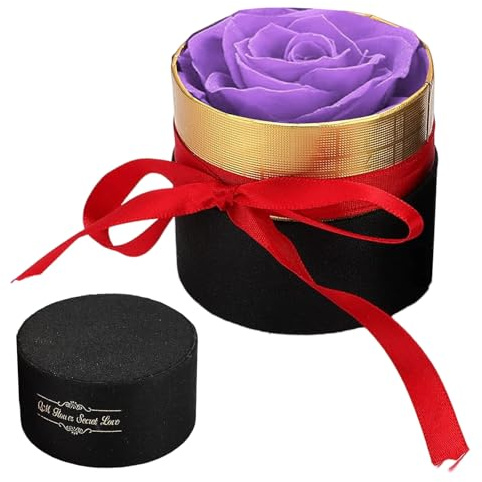Rose eterne, scatola di rose con fiori conservati, con rose infinite, vere rose conservate, fatte a mano, regalo per mamma, moglie, fidanzata, donne, matrimonio, festa della mamma, compleanno, San