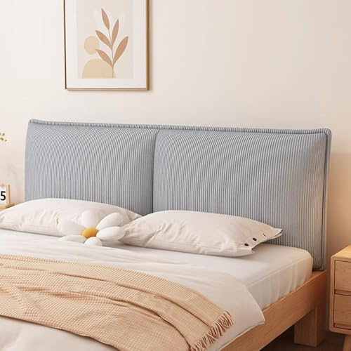 Polsterpaneel Rechteck WANDPOLSTER Wandkissen Bettkopfteil Wandpaneel Schlafzimmer Wohnzimmer Bett Modern Luxus Gepolstert Polster Paneel(Light Grey,200 * 60 * 6cm(Straps))