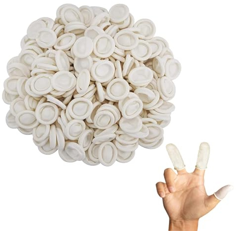 300 cunas para dedos, protección de goma para la punta de los dedos, cubiertas antiestáticas de látex para los dedos que mantienen el apósito seco y limpio