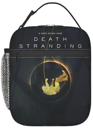 TFDGDGH Death Stranding Video Game Thermal Insulated Lunch Bag for School PC Gamer Reusable Bento Box Thermal Cooler Lunch Boxes