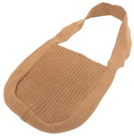 ibasenice Borsa Tote Donna in Maglia Grande Capacità Borsa Spalla Portatile Elegante e Unica Adatta per Uso Quotidiano e Abbinamenti Casual