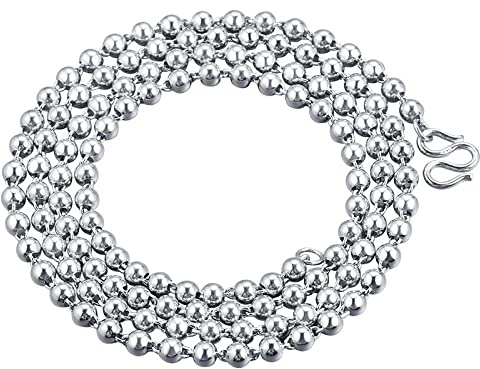 Necklace Accessories Necklace Chains Chain Necklaces for Women Pendants Single 3.0Mm Wide Ball Chain,50Cm