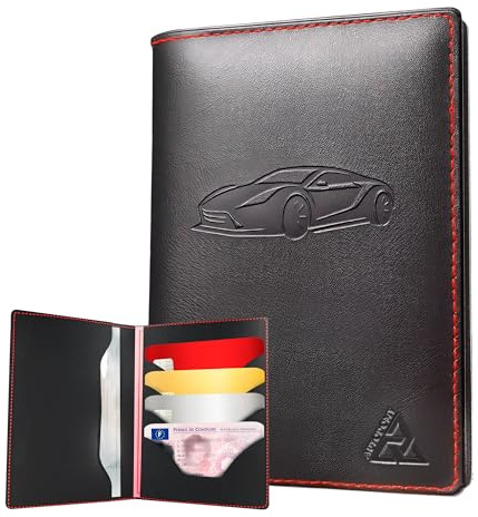 Autodomy Pochette Papier Voiture 6 Volets | Pochette Carte Grise avec