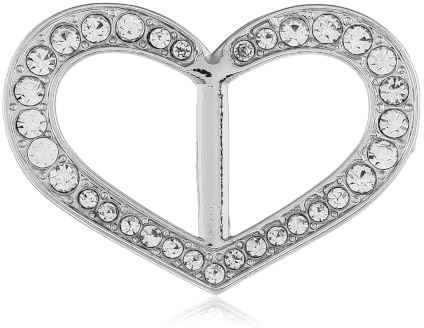 Luxus Modische Liebe Herz Strass Metall Schals Schnalle Seidenschal Verschluss Clips Kleidung Halstuch Ring Wrap Halter