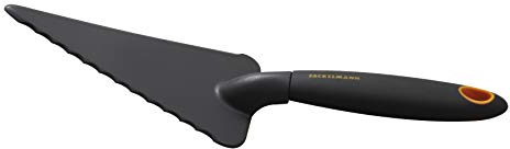 Paletta taglia e servi multiuso in nylon con manico in soft grip, 29 x 7,8 x 5,2 cm, Soft Collection, (colore: nero e arancione), quantità:1 pezzo.