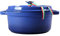 Cocotte Evolution De Hierro Fundido con Tapa, Ø 20/24 Cm, Redonda, Todas Las Fuentes De Calor Incl Inducción, Cazuela con Asas para Cocinar Horno Plancha Blue 24cm