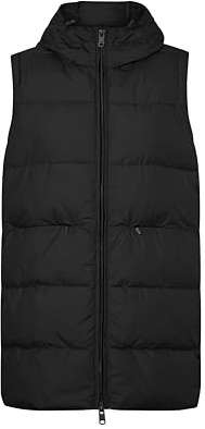ECOALF Marangu Donna Marangualf, Vegano, Imbottitura in Poliestere Riciclato, Ultra Leggero e Confortevole, Gilet, Taglia M, Colore Nero, Bianco, M
