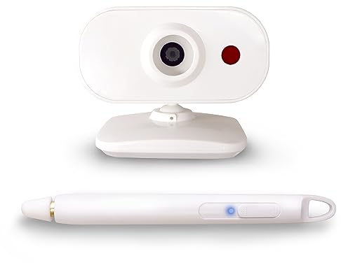 F-35 Sistema de pizarra interactiva, mini pizarra inteligente con bolígrafo infrarrojo para proyector, ideal para estudio en el hogar, reuniones, lecciones y presentaciones (F35 Long Focus)