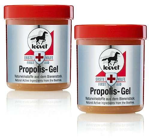RL24 leovet - Erste Hilfe Propolis Gel für Pferde – 2 x 350 ml (2er Set) | Pferdebalsam – unterstützt Wundheilung – antibakterielle Wundsalbe – Pferdesalbe bei Ekzemen & Rissen