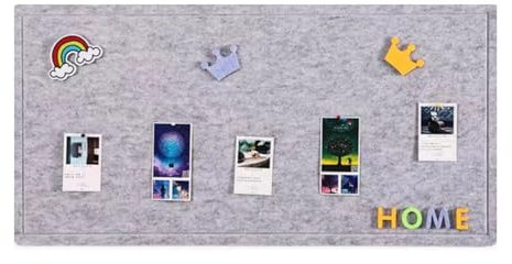 Pinnwand, Große Pinnwände Aus Filz, 120 X 60 cm, Selbstklebende Memo-pinnwand, DIY-anzeigetafel for Fotos, Nachrichten, Mitteilungen, Leichter Filz(Size:120 * 60cm (Color : Grey, Size : 60 * 120cm)