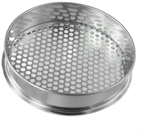 Setaccio da giardinaggio in metallo per piante da giardino domestiche, separazione efficiente del suolo (foro rotondo 7 mm)