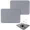 zrfgbxim 2 Pz Tappetino Scolapiatti in Silicone, Tappetino Lavello Cucina, Sgocciolatoio per Lavello, Tappetino Sgocciola Piatti da Lavandino Antiscivolo per Lavello Tovaglietta, 40 x 30 cm(Grigio)
