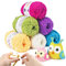 YINVA Häkelgarn 6 Farben x 25g Wolle Zum Häkeln Bunte Wolle Zum Stricken Häkelwolle für Anfänger Crochet Yarn für Häkeln und Stricken