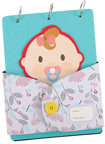 ULDIGI Meilensteine Fotoalbum Kreatives Scrapbook Zur Dokumentation Von Wachstum Und Besonderen Momenten Für Neugeborene Für Babyshower Und