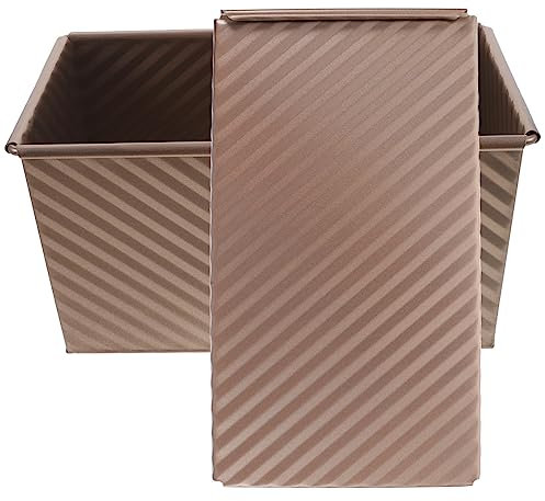 BEBEMOKO Brotbackform Aus Kohlenstoffstahl Mit Antihaftbeschichtung Hitzebeständige Toastform Praktische Brotform Mit Abgerundeten Kanten Für Sicheres Backen