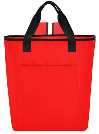 Leichte, isolierte Kühlbox für Damen, 36 Dosen, Rot, 35 x 15 x 41 cm