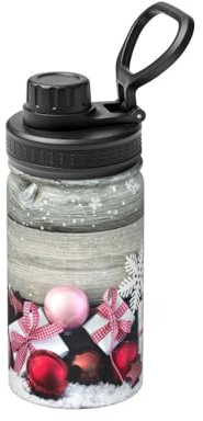 Bouteille d'eau isotherme à double paroi en acier inoxydable pour boissons chaudes et froides 355 ml