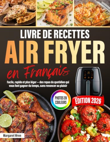 Le Livre De Recettes Air Fryer En Français: Facile, rapide et plus léger - des repas du quotidien qui vous font gagner du temps, sans renoncer au plaisir