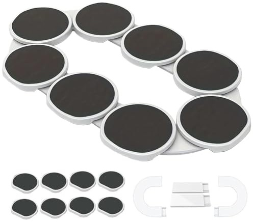 Lazy Susan - Tocadiscos para mesa de comedor, bandeja giratoria de 360° para un fácil acceso a los alimentos, ajustable y expandible para mesas rectangulares y rectangulares