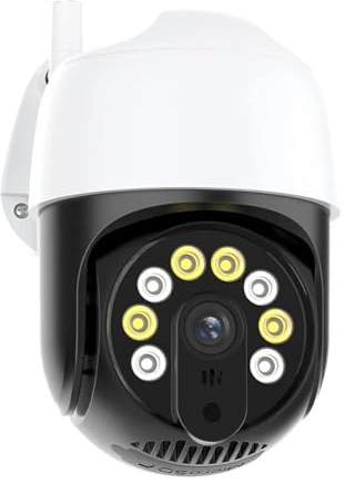 Telecamera di sicurezza, Telecamera IP PTZ 4K 8MP Telecamera IP esterna HD 5MP Telecamera wireless Monitoraggio automatico Video sorveglianza 1080P Telecamera CCTV di sicurezza P2P ICSee(8MP Camera)