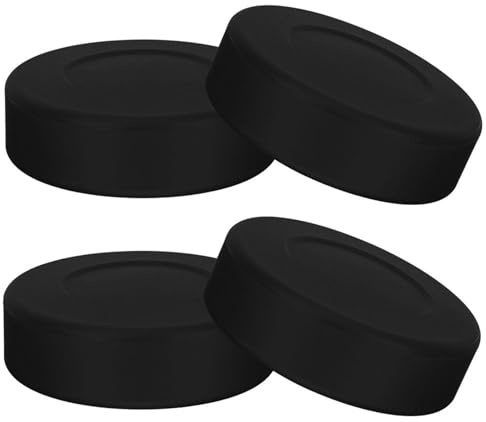 Generisch Hockey-Pucks für Kinder – langlebiges PVC-, 4-teiliges Eishockey-Trainingsset, hervorragender, Matter Übungsball, offizielle Mini-Größe | Kindergeburtstagsgeschenk, Rink Classic 7x2cm 50
