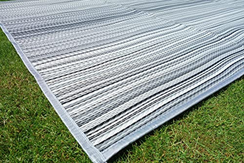 Schlauchland Zeltteppich ** odooro WAVETEX Stripe 2,7m x 6m *** VIELE GRÖSSEN + Farben ** Camping Matte Wohnwagen 450 g/m² Outdoor Teppich Vorzelt Teppich Garten Spieldecke