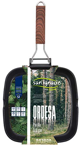 San Ignacio Q3002 Roaster 24 x 24 x 3.7 cm to Fund Induction Ordesa, Cast Aluminium