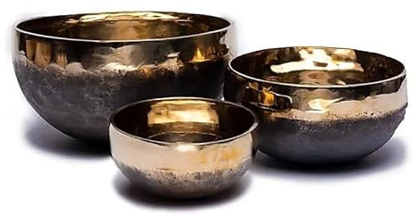 Klangschale Ishana schwarz/gold - 2400-2550 g; 29 cm