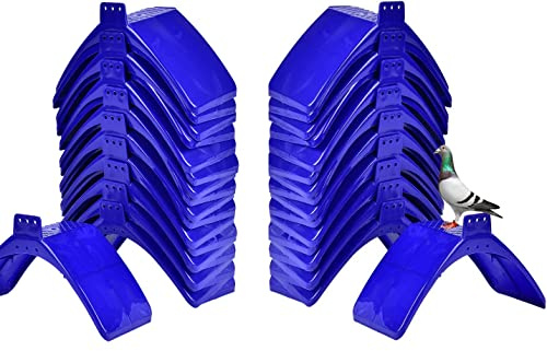 JIAOAO 40 Pcs Pigeon Stands Dove Rest Stand Plastic Pigeon Rack Bird Stand Holder Plastic Pigeons Stand Frame Bird Supplies Accessories for Pigeon Bird Parrot., Blue 40