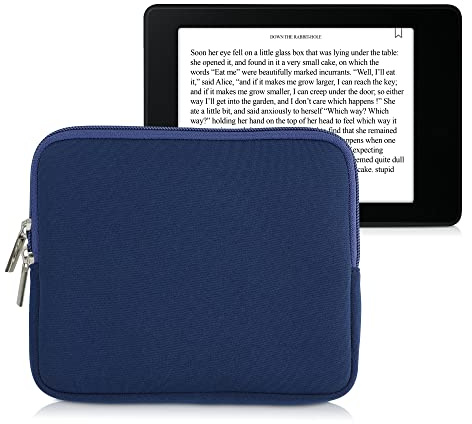 kwmobile Schutztasche für eReader - Neopren Tasche Hülle Cover Case Schutzhülle Dunkelblau - 17,5 x 14,7 cm Innenmaße