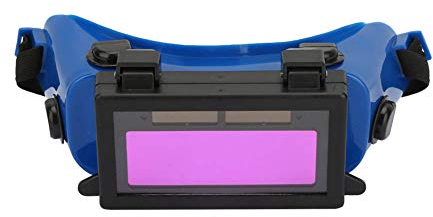 Natudeco Occhiali Saldatura Auto-oscuranti, Maschera solare auto-oscurante per gli occhi oscuranti automatici per solari Occhialis Saldaturas per cantiere, Occhiali per Saldatura(Blu)