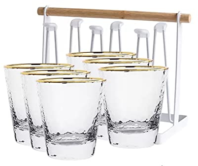 PTTRNS Wassergläser Wassergläser Home Glass Set Wohnzimmer Trinkbecher Teetassen Bierbecher Restaurant Home Hotel Bar Glas Trinkglas (Color : 001)