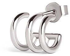 SINGULARU Pendiente suelto Mujer Trio Plata