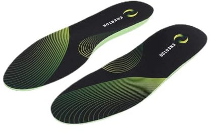 Enertor Ultimate Running Insoles with PX1 Shock-Absorbing Technology for Plantar Fasciitis, Shin Splints, Runners Knee Relief, Size 7-8