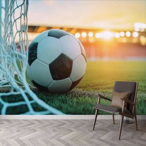 Wallpaper Sports Game Football Photo Murals, Stadium Wall Mural Photo Wallpaper, 200 x 140 cm (W x H) Wallpaper Mural Wall Art for Living Room Bedroom Children's Room Corridor