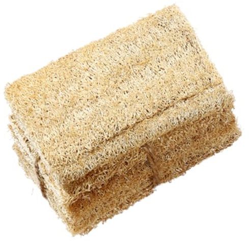 Cabilock Natural Loofah Dish Sponge Pad 3pcs Dish Cleaning Sponges Non-abrasive