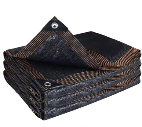PanHuiWen Voile D'Ombrage Rectangulaire 3x6 Toile Ombrage ImperméAble sur Mesure Filet Anti Chaleur Filet D'Ombrage Tissu pour Pergola Filet Dombrage Noir,4x5m