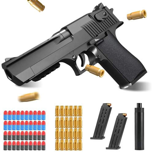 Pistola Giocattolo a Proiettile Morbido,Giocattolo di Schiuma Blaster,Soft Bullet Toy Gun,Regali di Compleanno per 14+